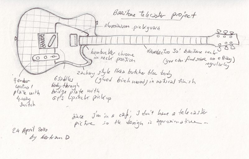 Butcher Bloc Baritone Telecaster